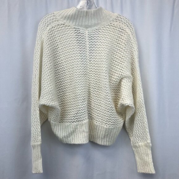 Ann Taylor Loft Cardigan Sweater Off White Long Sleeve Open Knit Petites LP - Picture 6 of 10